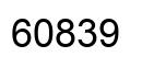 Number 60839 black image