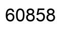 Number 60858 black image