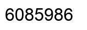 Number 6085986 black image