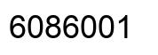 Number 6086001 black image