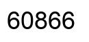 Number 60866 black image