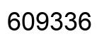 Number 609336 black image