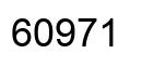 Number 60971 black image