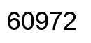 Number 60972 black image