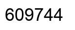 Número 609744 imagen negro