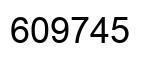 Número 609745 imagen negro
