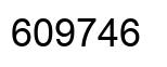 Número 609746 imagen negro