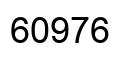 Number 60976 black image
