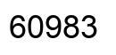 Number 60983 black image
