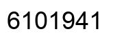 Number 6101941 black image