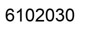 Number 6102030 black image