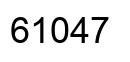 Number 61047 black image