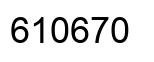 Number 610670 black image