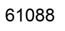 Number 61088 black image
