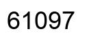 Number 61097 black image
