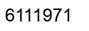 Número 6111971 imagen negro