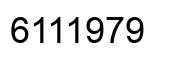 Número 6111979 imagen negro