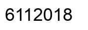 Number 6112018 black image