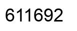 Number 611692 black image