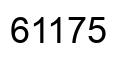 Number 61175 black image