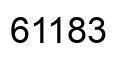 Número 61183 imagen negro