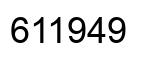 Number 611949 black image