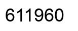 Number 611960 black image