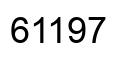 Number 61197 black image