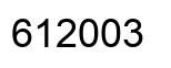 Number 612003 black image