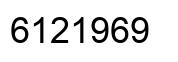 Number 6121969 black image