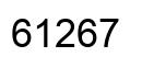 Number 61267 black image