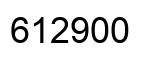 Number 612900 black image