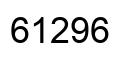 Number 61296 black image