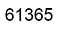 Number 61365 black image