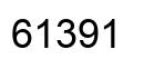 Number 61391 black image