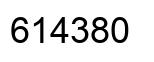 Number 614380 black image