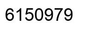 Número 6150979 imagen negro
