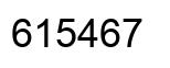 Number 615467 black image