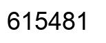 Número 615481 imagen negro