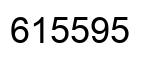 Number 615595 black image
