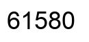 Número 61580 imagen negro