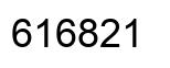 Number 616821 black image