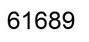 Number 61689 black image