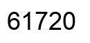 Number 61720 black image