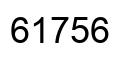 Number 61756 black image