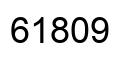 Number 61809 black image
