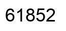 Number 61852 black image