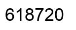 Number 618720 black image