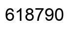Number 618790 black image