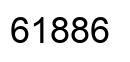 Number 61886 black image